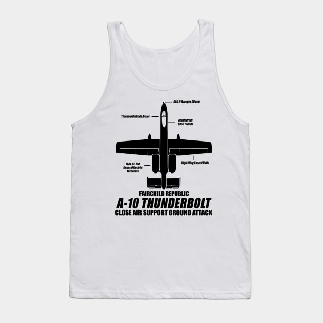 A10 thunderbolt Tank Top by Niken12